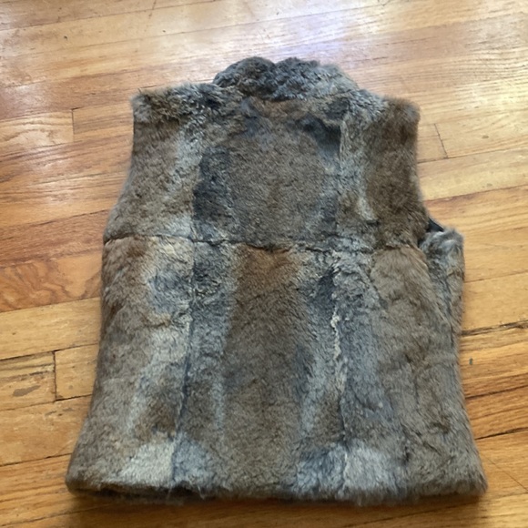 NWT Bebe Rabbit Fur Natural Color Vest - Picture 6 of 8